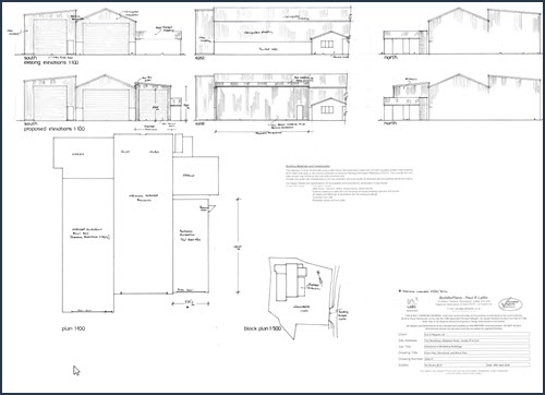 Combs Planning permission Extension to workshop buildings